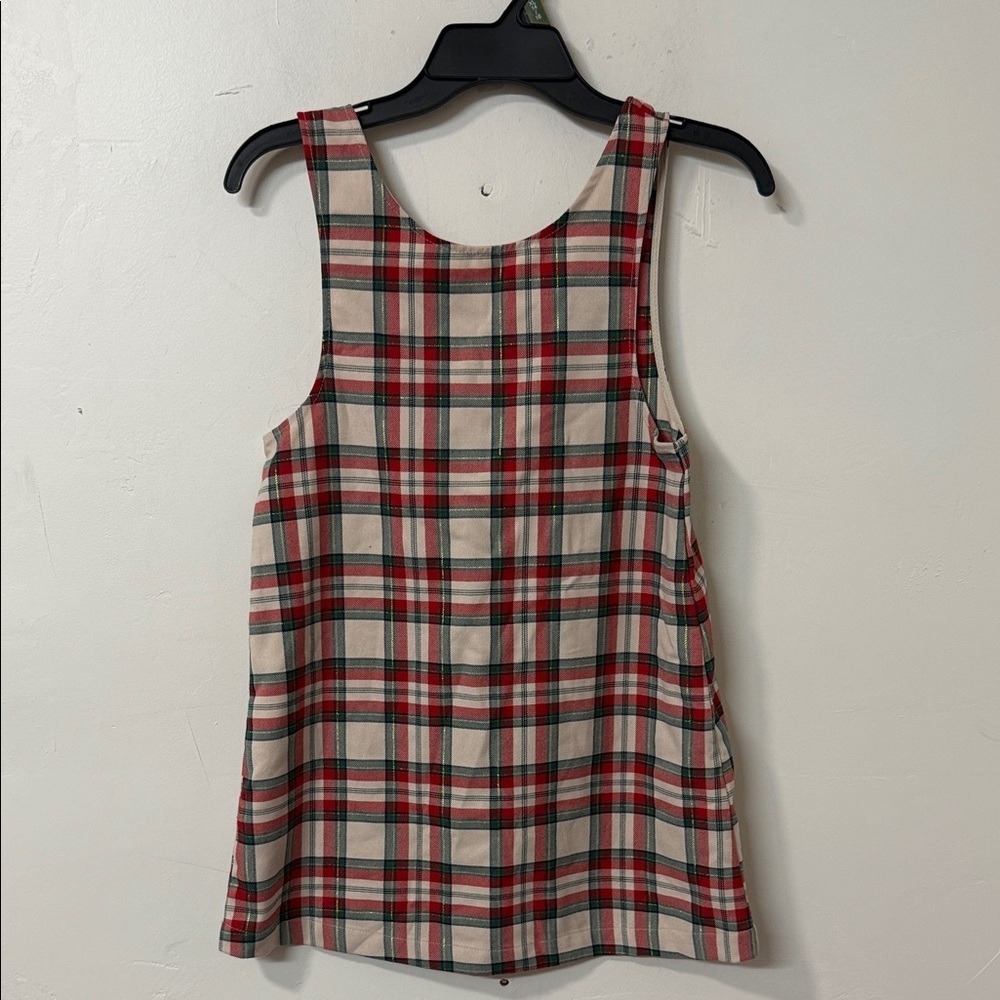 H&M Red and White Sleeveless Boxy Dress